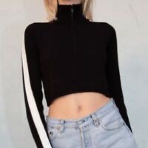 Black quarter zip sweater